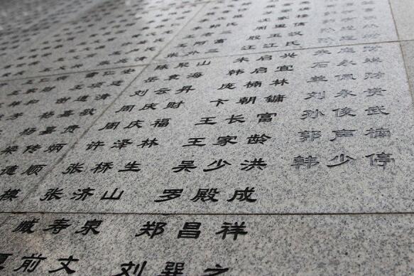 这面墙上的每一个名字，都代表着30万鲜活的生命