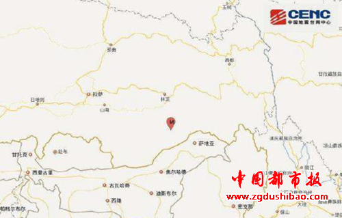 西藏地震图